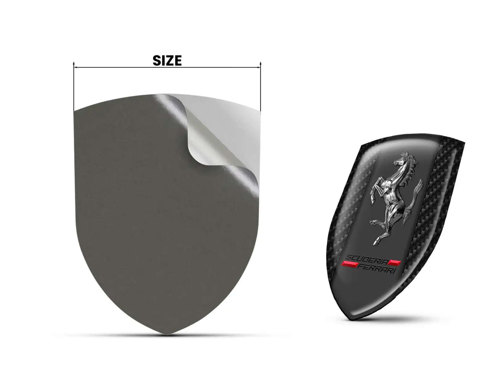 Ferrari Heckscheibensticker Hochwertig Drift Design